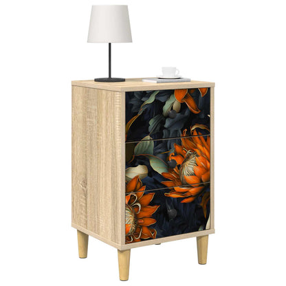 Nachtkastje LOCHEM Sonoma Eiken 36 x 33 x 60 cm Bewerkt hout