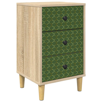 Nachtkastje GELEEN Sonoma Eiken 36 x 33 x 60 cm Bewerkt hout