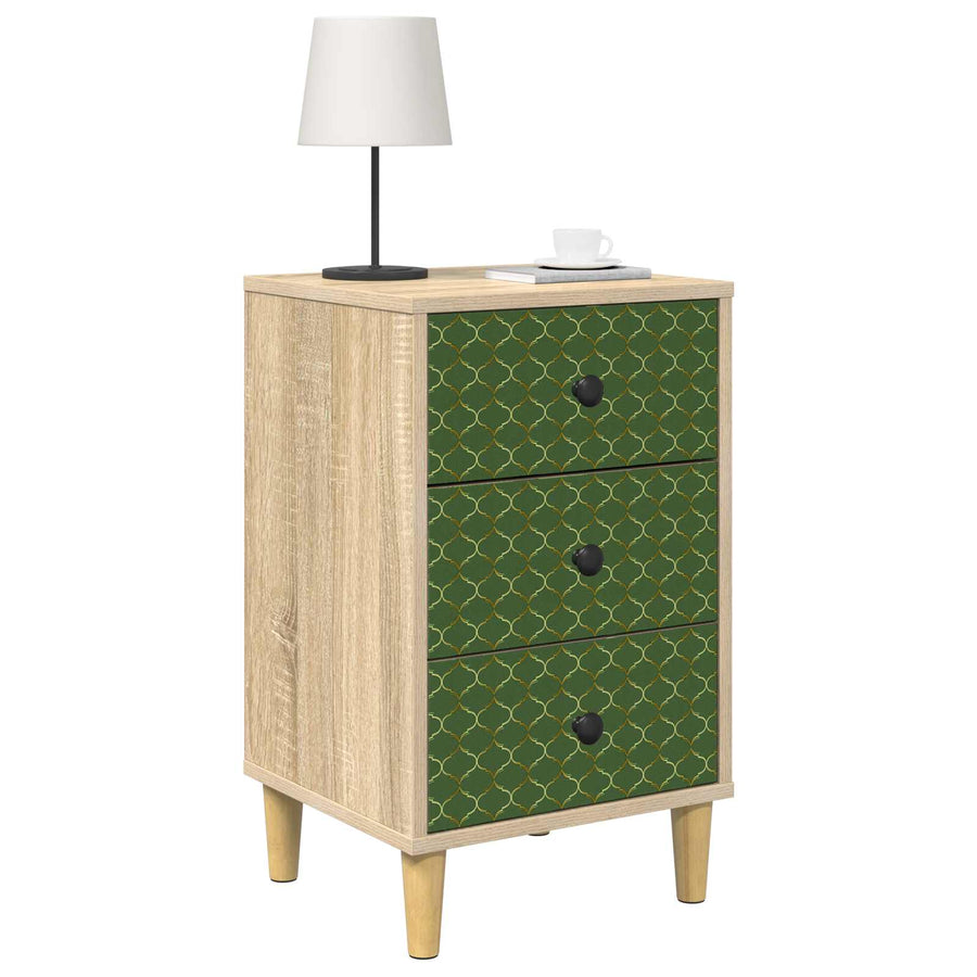 Nachtkastje GELEEN Sonoma Eiken 36 x 33 x 60 cm Bewerkt hout