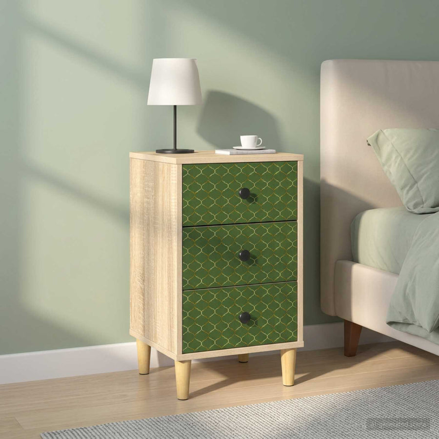Nachtkastje GELEEN 2 st Sonoma Eiken 36 x 33 x 60 cm