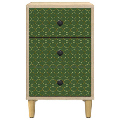 Nachtkastje GELEEN 2 st Sonoma Eiken 36 x 33 x 60 cm