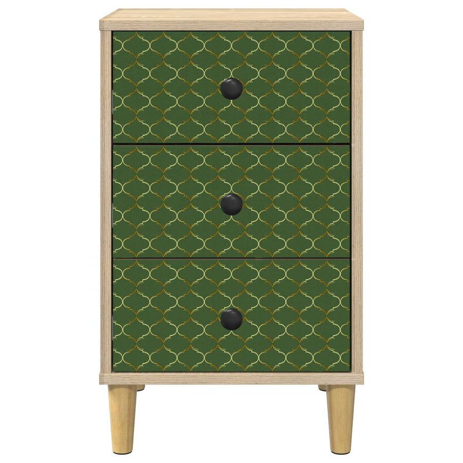 Nachtkastje GELEEN 2 st Sonoma Eiken 36 x 33 x 60 cm