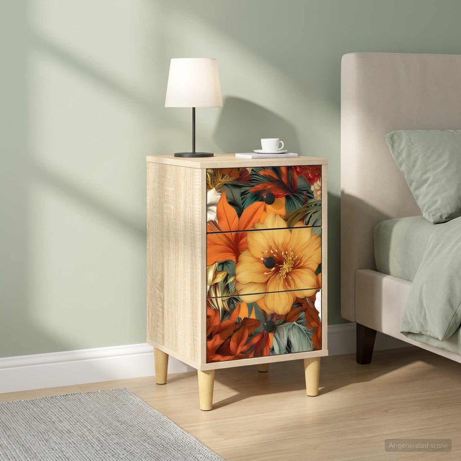 Nachtkastje GENNEP 2 st Sonoma Eiken 36 x 33 x 60 cm