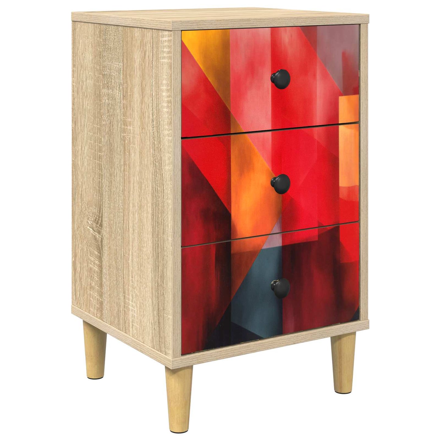 Nachtkastje HEESCH Sonoma Eiken 36 x 33 x 60 cm Bewerkt hout