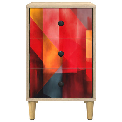 Nachtkastje HEESCH Sonoma Eiken 36 x 33 x 60 cm Bewerkt hout