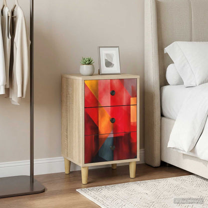 Nachtkastje HEESCH 2 st Sonoma Eiken 36 x 33 x 60 cm
