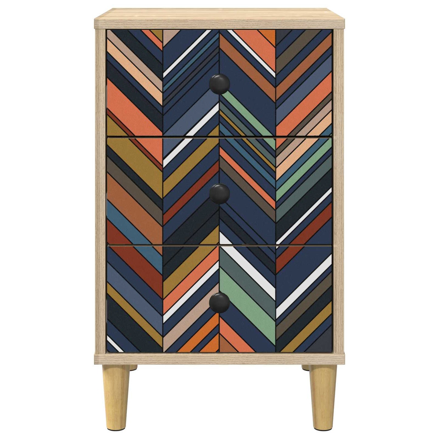 Nachtkastje OMMEN Sonoma Eiken 36 x 33 x 60 cm Bewerkt hout