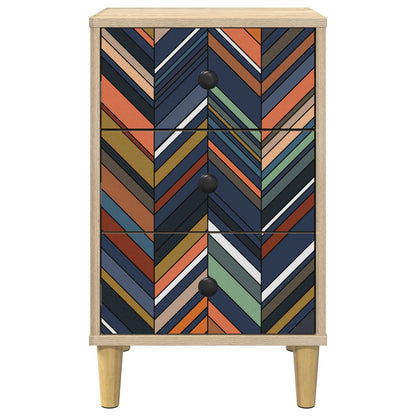 Nachtkastje OMMEN 2 st Sonoma Eiken 36 x 33 x 60 cm