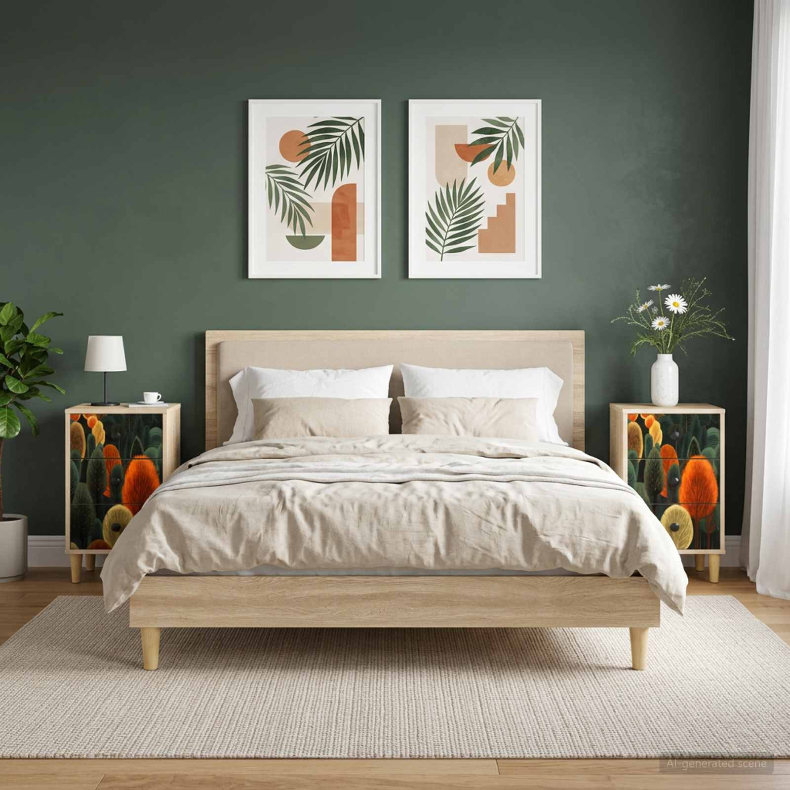 Nachtkastje ZAANDAM 2 st Sonoma Eiken 36 x 33 x 60 cm