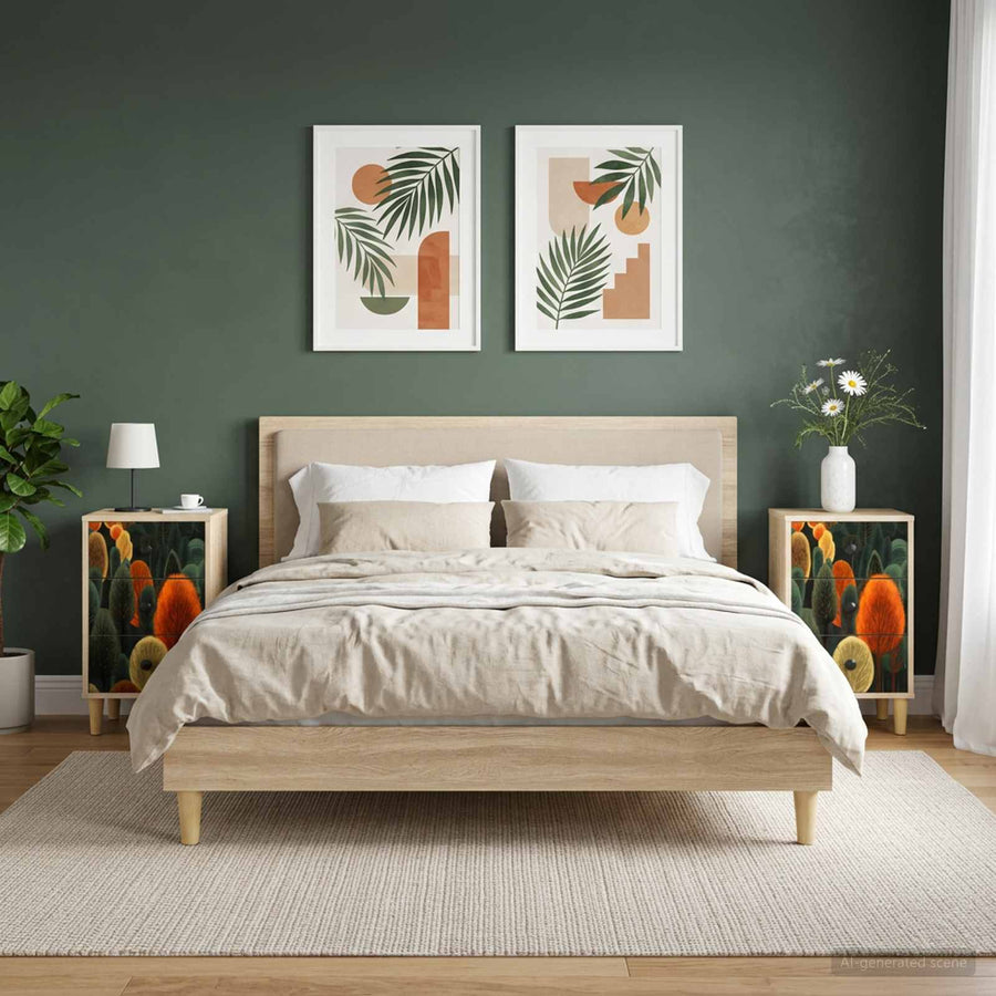 Nachtkastje ZAANDAM 2 st Sonoma Eiken 36 x 33 x 60 cm