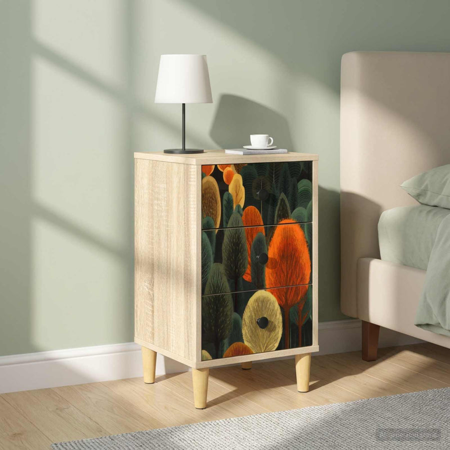 Nachtkastje ZAANDAM 2 st Sonoma Eiken 36 x 33 x 60 cm