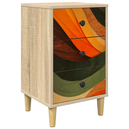 Nachtkastje BONN Sonoma Eiken 36 x 33 x 60 cm Bewerkt hout
