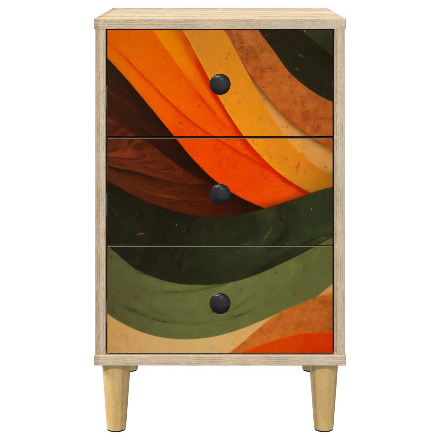 Nachtkastje BONN Sonoma Eiken 36 x 33 x 60 cm Bewerkt hout