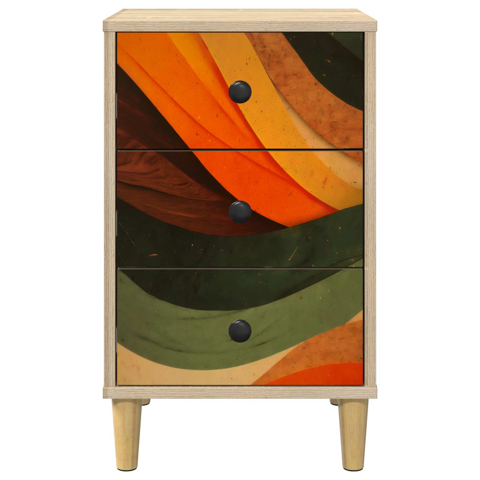 Nachtkastje BONN Sonoma Eiken 36 x 33 x 60 cm Bewerkt hout