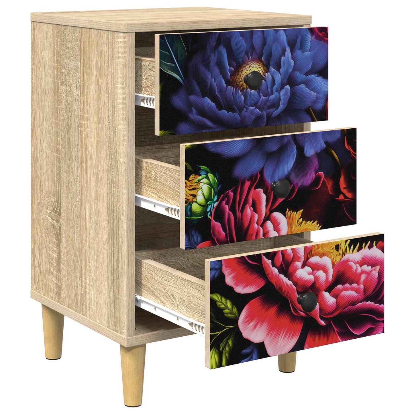Nachtkastje KIEL Sonoma Eiken 36 x 33 x 60 cm Bewerkt hout