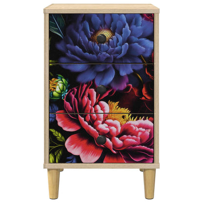 Nachtkastje KIEL 2 st Sonoma Eiken 36 x 33 x 60 cm Bewerkt hout
