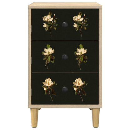 Nachtkastje BREMEN Sonoma Eiken 36 x 33 x 60 cm Bewerkt hout