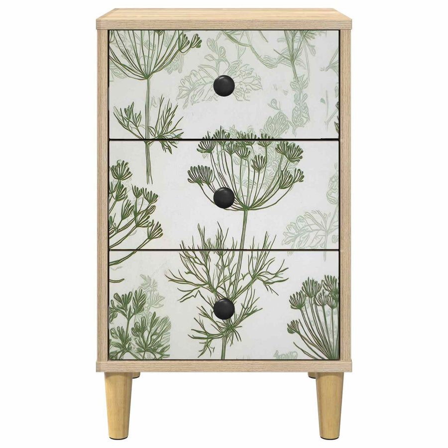 Nachtkastje GOTHA 2 st Sonoma Eiken 36 x 33 x 60 cm