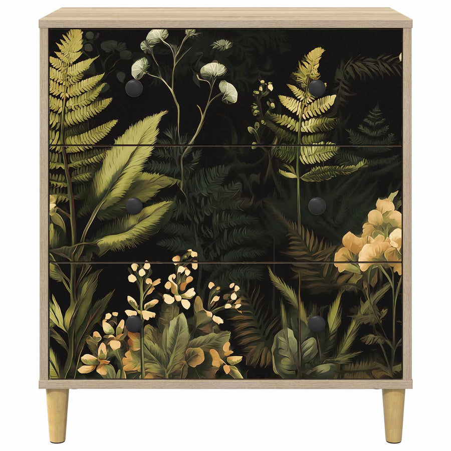 Ladekast RHENEN Tropisch junglemotief 66 x 36,5 x 75 cm Sonoma