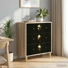 Ladekast bewerkt hout 66x36,5x75 cm Magnolia