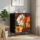 Ladekast GENNEP Lelieprint 66 x 36,5 x 76 cm Bewerkt hout