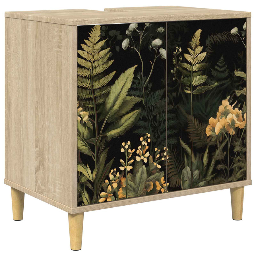 Badkamerkast RHENEN Sonoma 60 x 40 x 60 cm Bewerkt hout