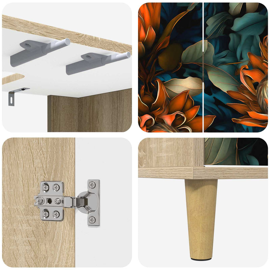 Badkamerkast LOCHEM Sonoma 60 x 40 x 60 cm Bewerkt hout