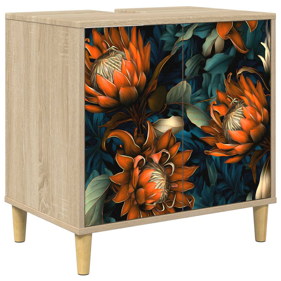 Badkamerkast LOCHEM Sonoma 60 x 40 x 60 cm Bewerkt hout