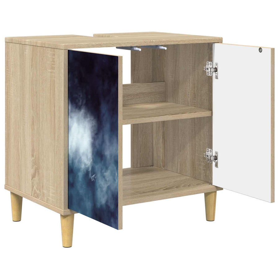 Badkamerkast RAALTE Sonoma 60 x 40 x 60 cm Bewerkt hout