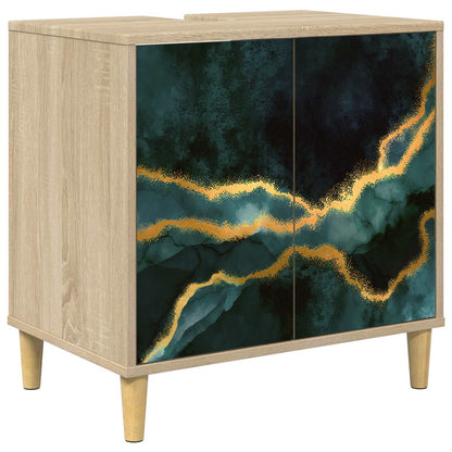 Badkamerkast WIJHE Sonoma 60 x 40 x 60 cm Bewerkt hout