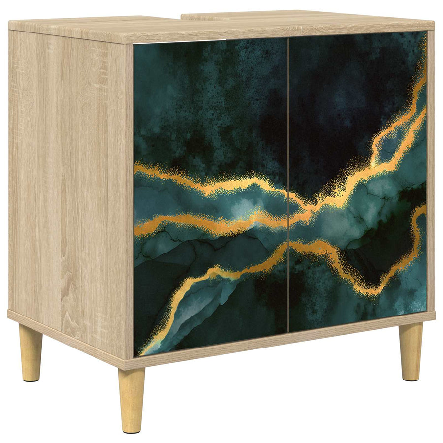 Badkamerkast WIJHE Sonoma 60 x 40 x 60 cm Bewerkt hout