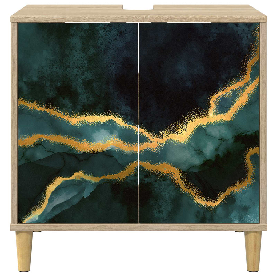 Badkamerkast WIJHE Sonoma 60 x 40 x 60 cm Bewerkt hout