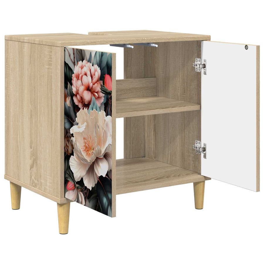 Badkamerkast BORNE Sonoma 60 x 40 x 60 cm Bewerkt hout
