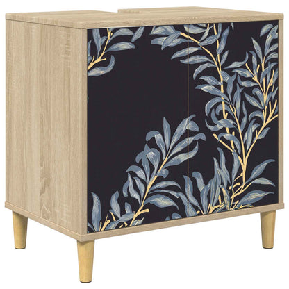 Badkamerkast DOKKUM Sonoma 60 x 40 x 60 cm Bewerkt hout