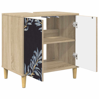 Badkamerkast DOKKUM Sonoma 60 x 40 x 60 cm Bewerkt hout