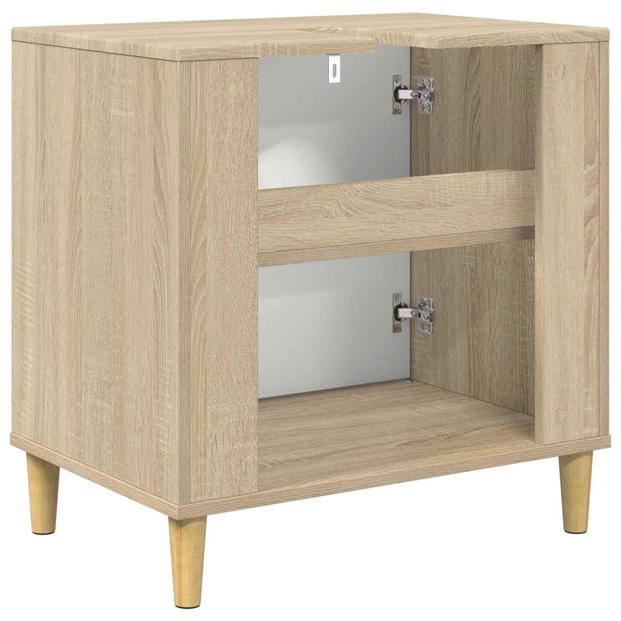 Badkamerkast DOKKUM Sonoma 60 x 40 x 60 cm Bewerkt hout