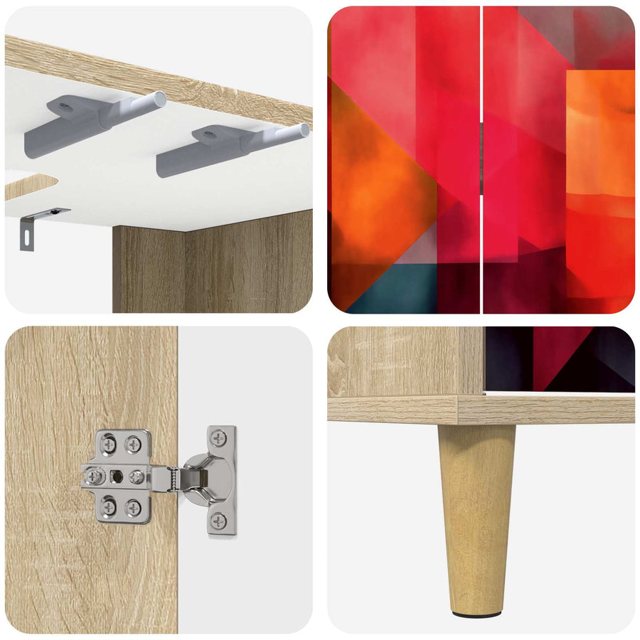 Badkamerkast HEESCH Sonoma 60 x 40 x 60 cm Bewerkt hout