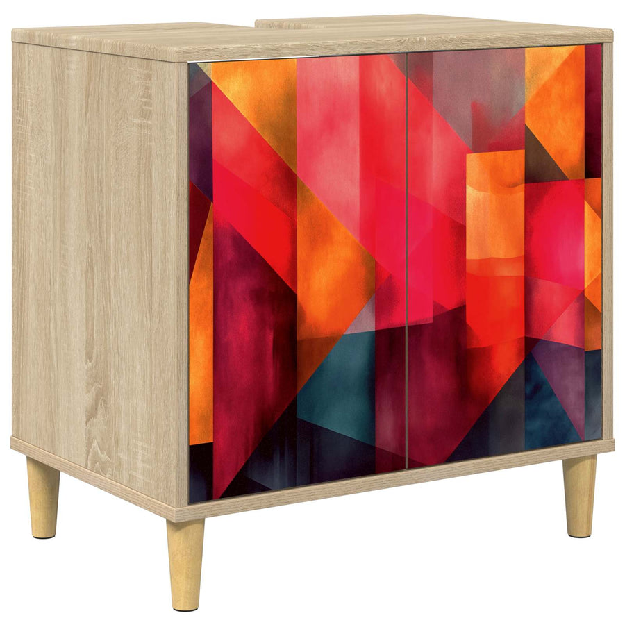 Badkamerkast HEESCH Sonoma 60 x 40 x 60 cm Bewerkt hout