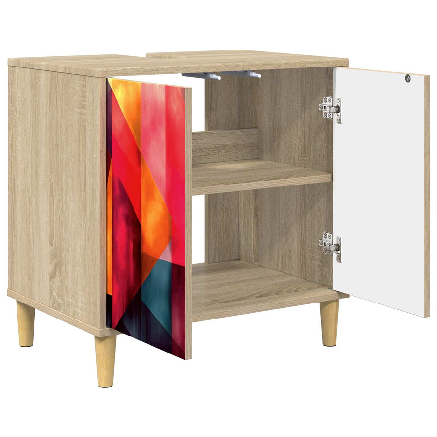 Badkamerkast HEESCH Sonoma 60 x 40 x 60 cm Bewerkt hout