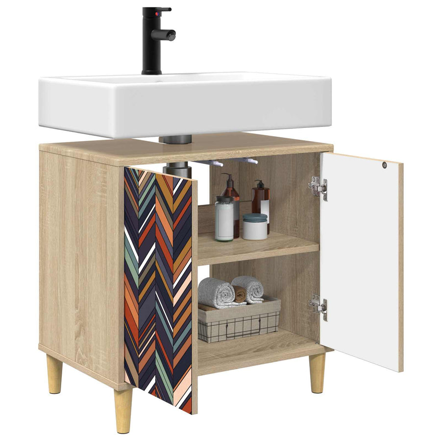 Badkamerkast OMMEN Sonoma 60 x 40 x 60 cm Bewerkt hout