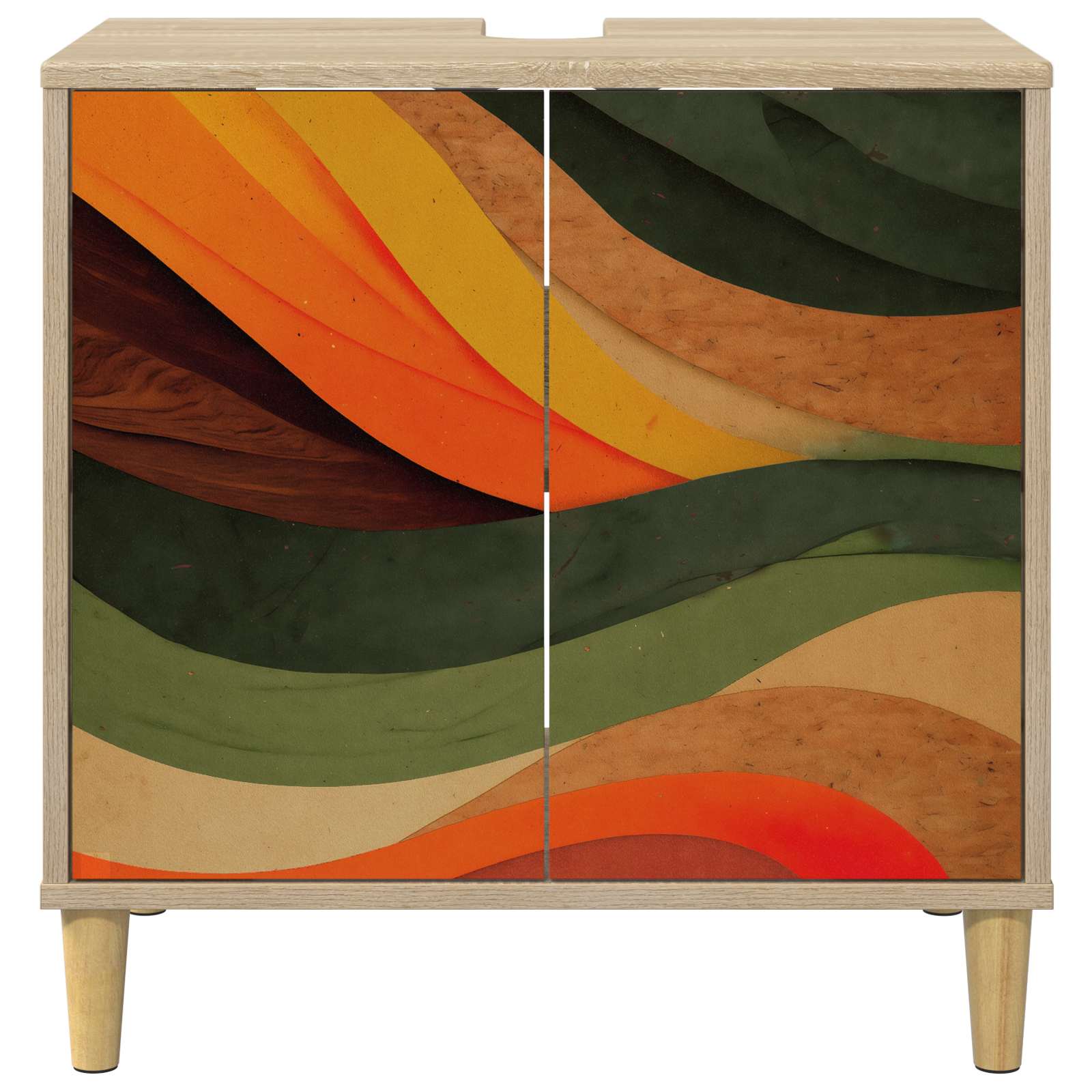 Badkamerkast BONN Sonoma 60 x 40 x 60 cm Bewerkt hout