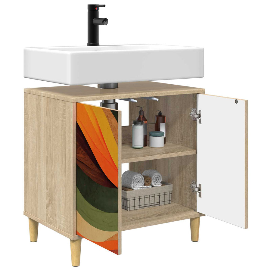 Badkamerkast BONN Sonoma 60 x 40 x 60 cm Bewerkt hout