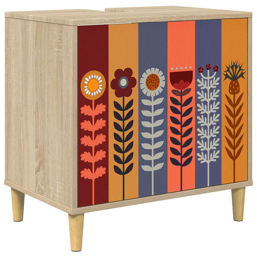 Badkamerkast ESSEN Sonoma 60 x 40 x 60 cm Bewerkt hout