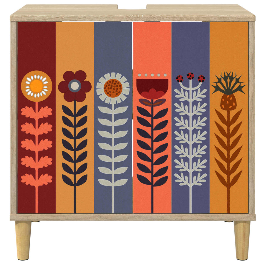 Badkamerkast ESSEN Sonoma 60 x 40 x 60 cm Bewerkt hout