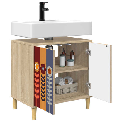 Badkamerkast ESSEN Sonoma 60 x 40 x 60 cm Bewerkt hout