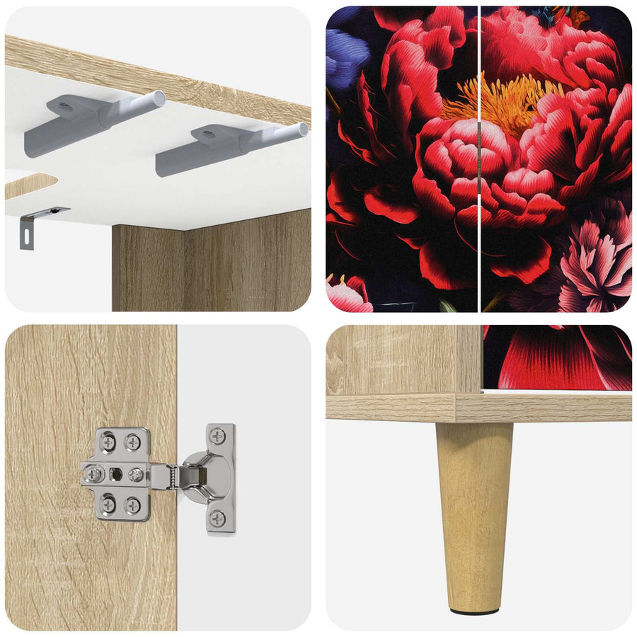 Badkamerkast KIEL Sonoma 60 x 40 x 60 cm Bewerkt hout