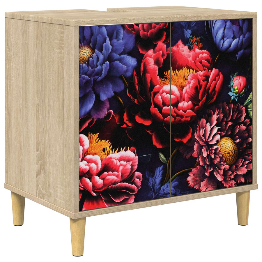 Badkamerkast KIEL Sonoma 60 x 40 x 60 cm Bewerkt hout