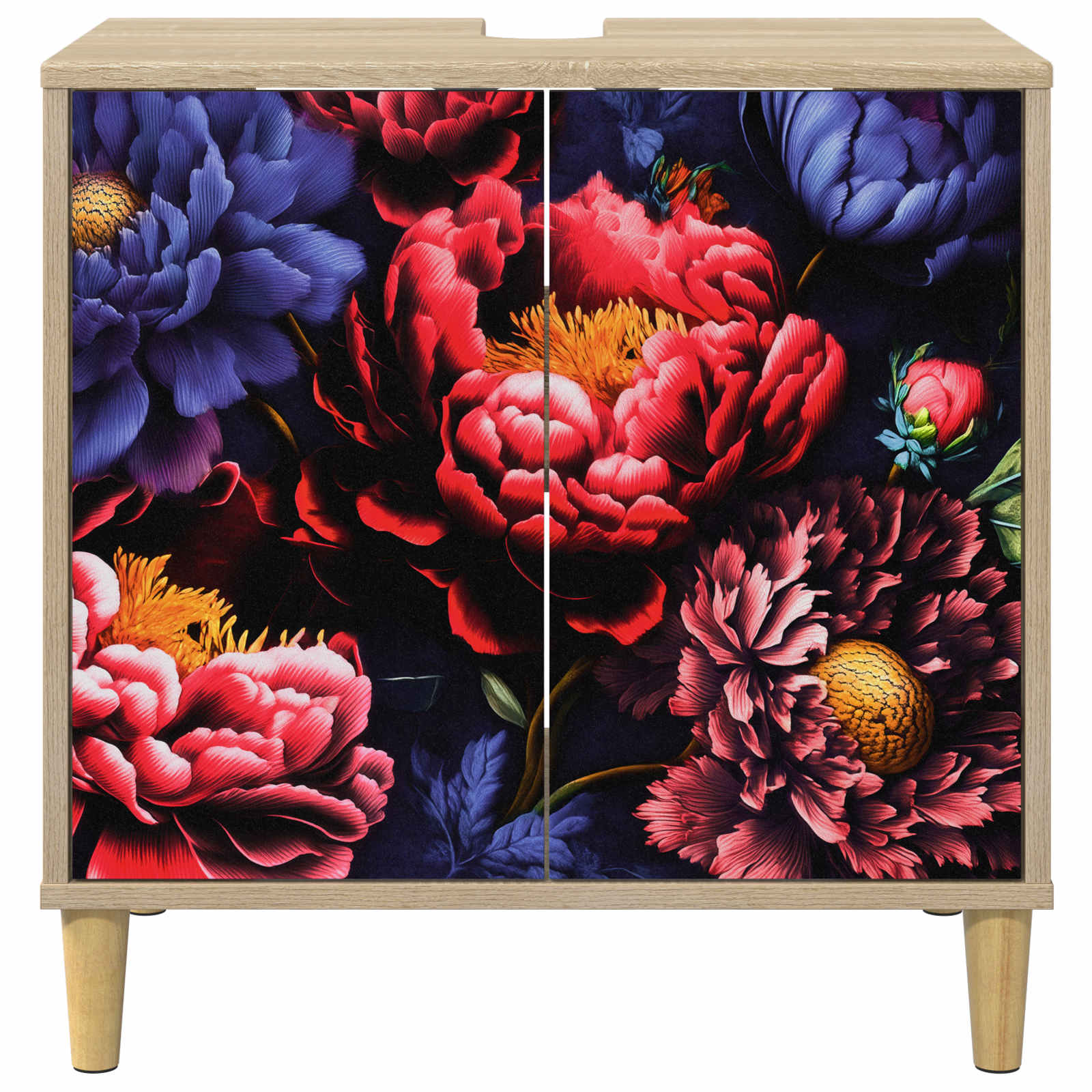 Badkamerkast KIEL Sonoma 60 x 40 x 60 cm Bewerkt hout