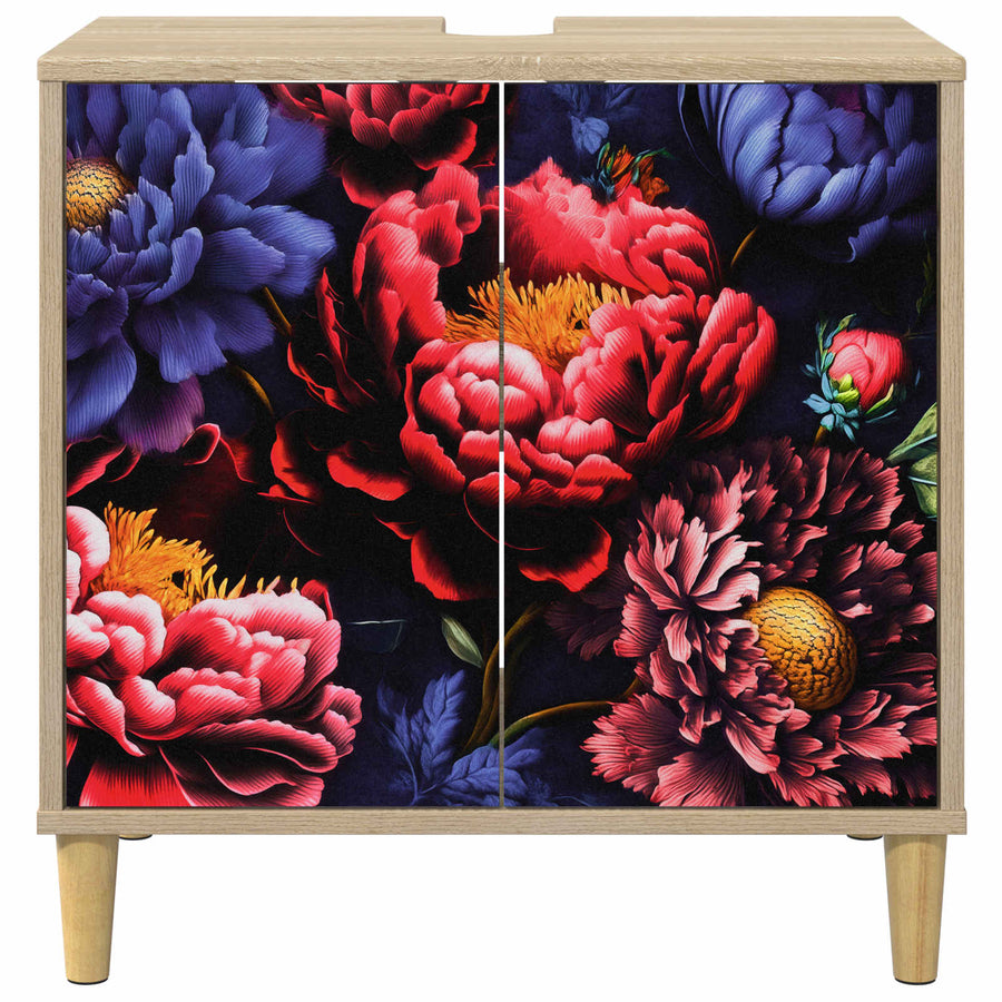 Badkamerkast KIEL Sonoma 60 x 40 x 60 cm Bewerkt hout