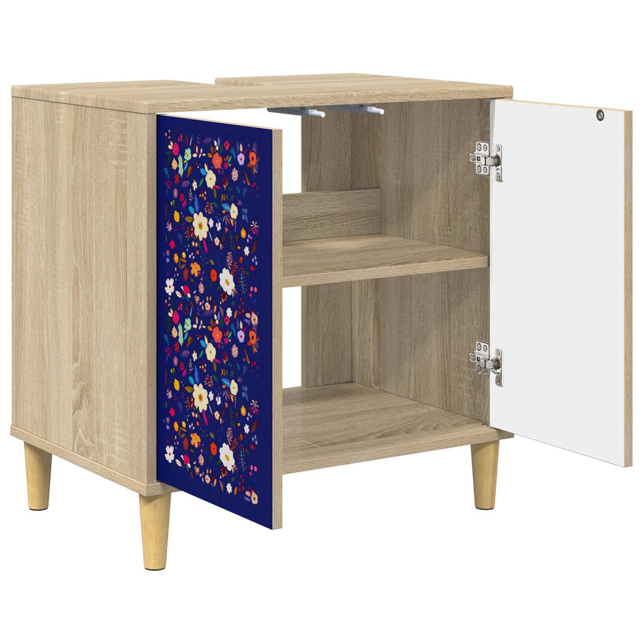 Badkamerkast MAINZ Sonoma 60 x 40 x 60 cm Bewerkt hout